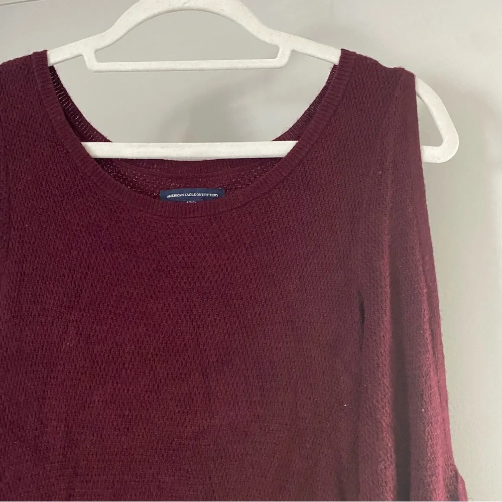 American Eagle Maroon Knit Dress